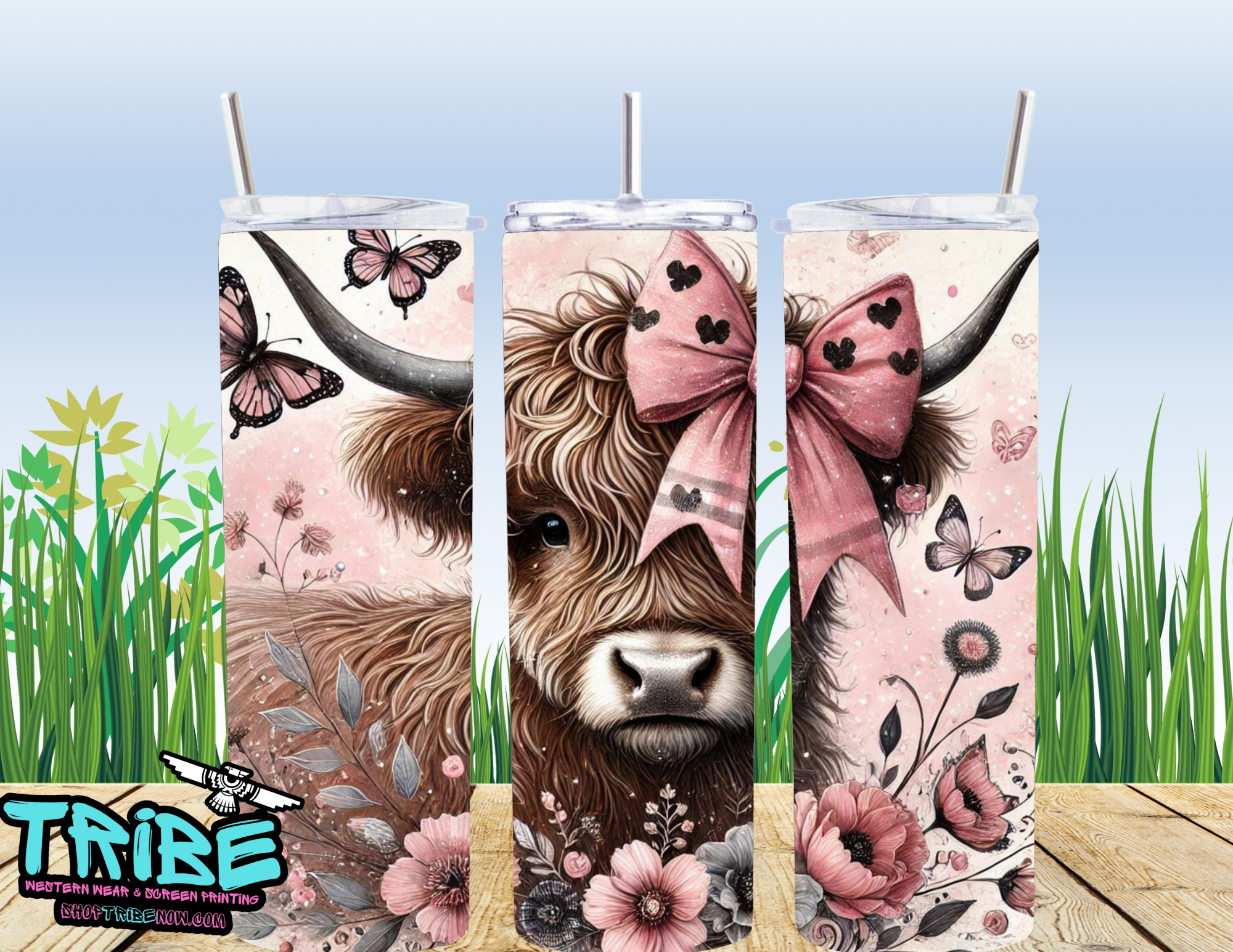 20 Oz Sublimation Tumbler with straw