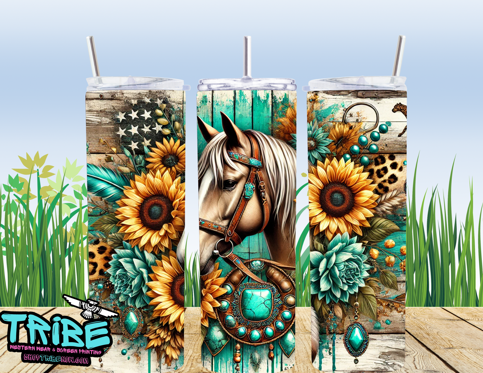 20 Oz Sublimation Tumbler with straw