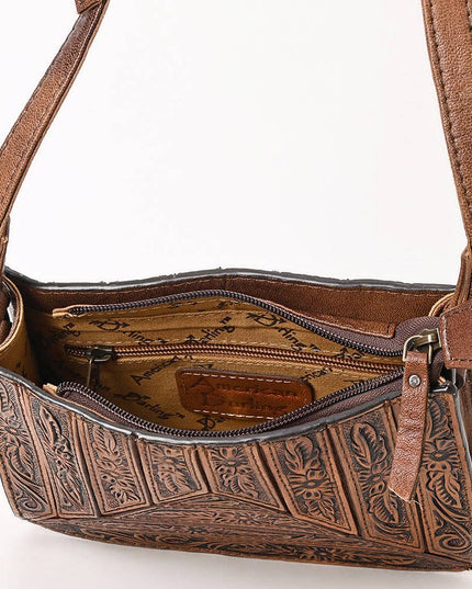 1609 Crossbody Hand Tooled Genuine Western Leather Women Bag