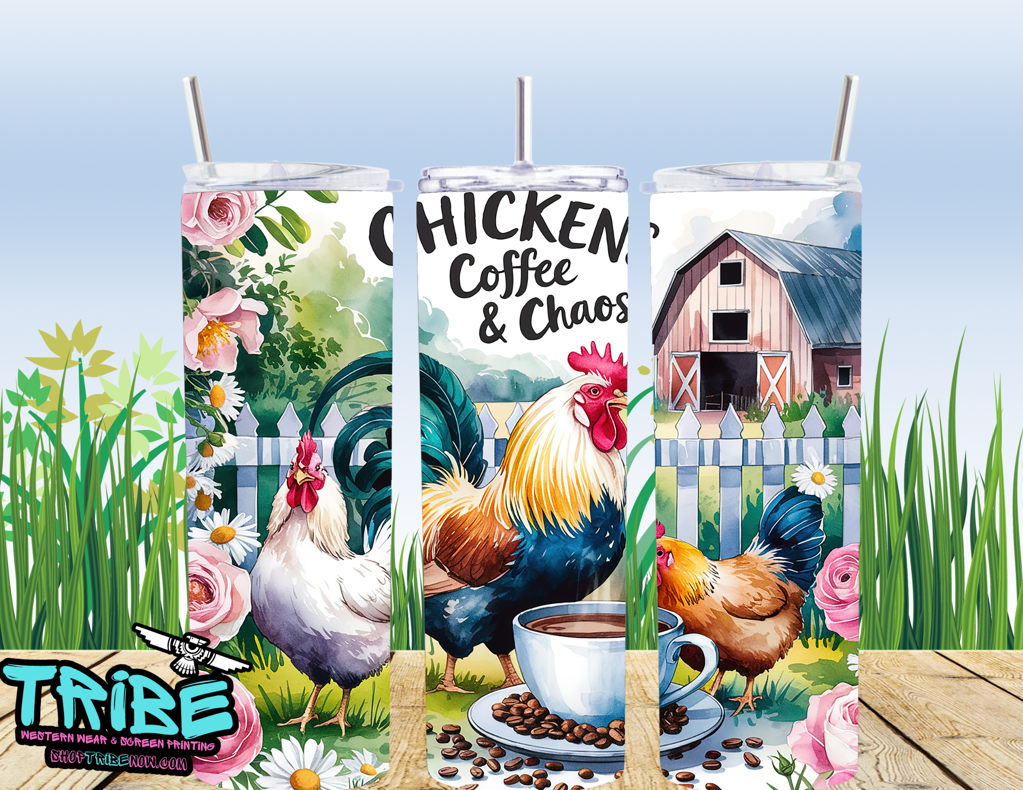 20 Oz Sublimation Tumbler with straw