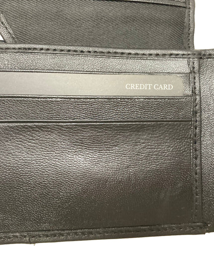 Contrast Stitch Bifold Wallet w/ Vanity Tray & Keychain