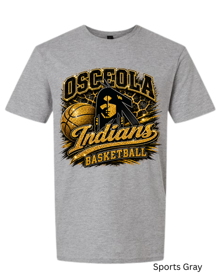 Osceola Indian - Basketball Glitter