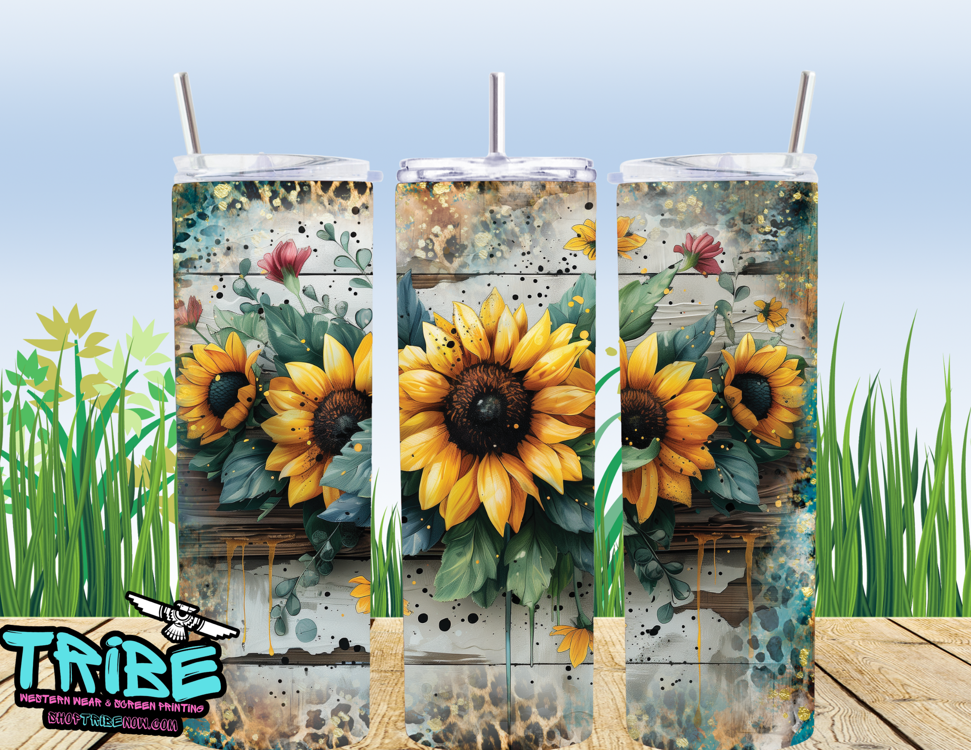 20 Oz Sublimation Tumbler with straw
