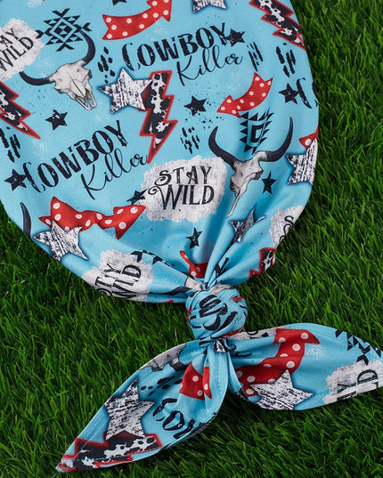 COWBOY KILLER"  PRINTED BABY GOWN. PJB25153007 S