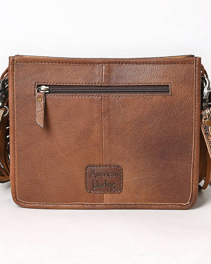 ADBG323 American Darling Hand Tooled Leather Messenger Bag