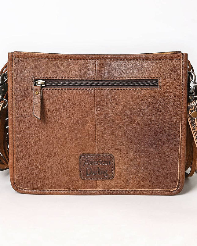 ADBG323 American Darling Hand Tooled Leather Messenger Bag
