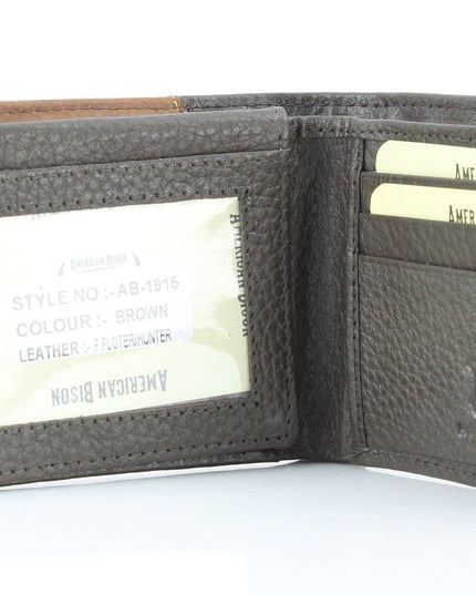 Mixed Media Bifold Rodeo Wallet with Medallion AB1915