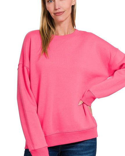 `Basic Casual Sweatshirts Zenana