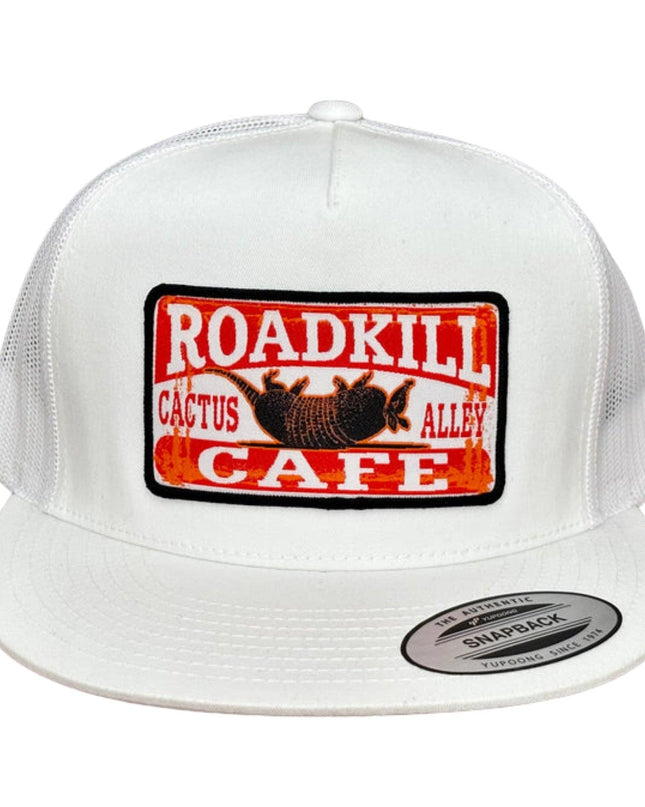 "Roadkill" - 6006 White/ White Mesh, Snapback Cap (WESA JAN 2024)