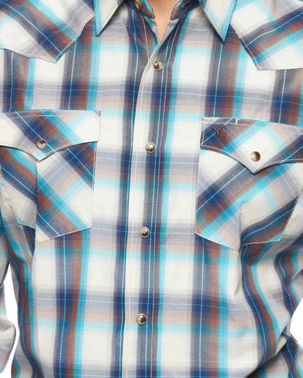 RODEO CLOTHING MEN'S PLAID LONG SLEEVE SNAP PS400l-Sept