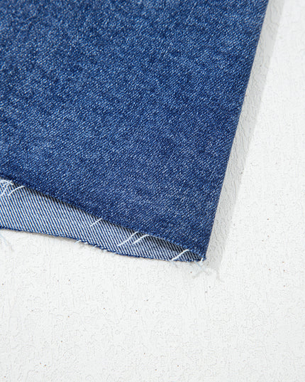 Dearlove Myosotis Irregular Distressed Bottom Denim Midi Skirt