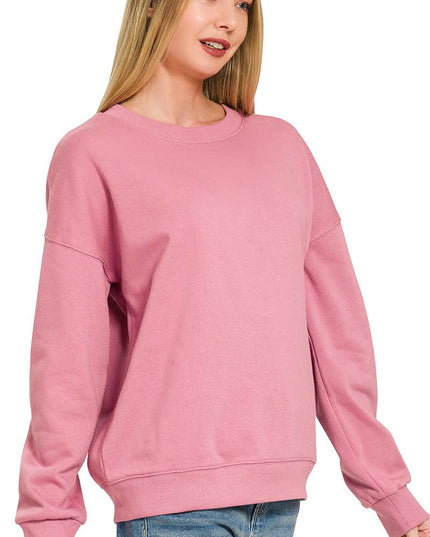 `Basic Casual Sweatshirts Zenana