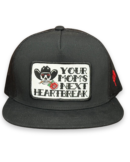 "Heartbreak Kid" - 6006 Black/ Black Mesh, Snapback Cap (2025)