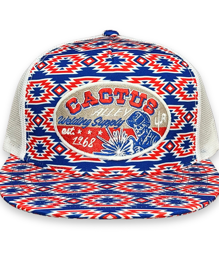 "Welding Supply" - CA 'Merica Aztec/White Mesh, Snapback Cap (2025)
