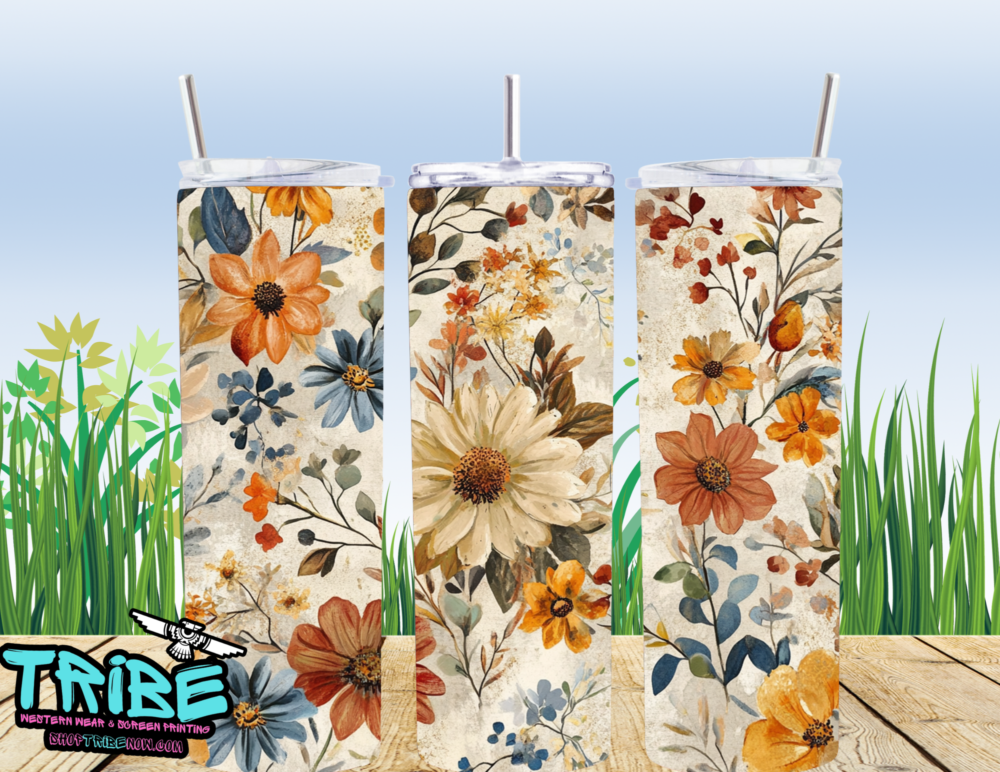 20 Oz Sublimation Tumbler with straw