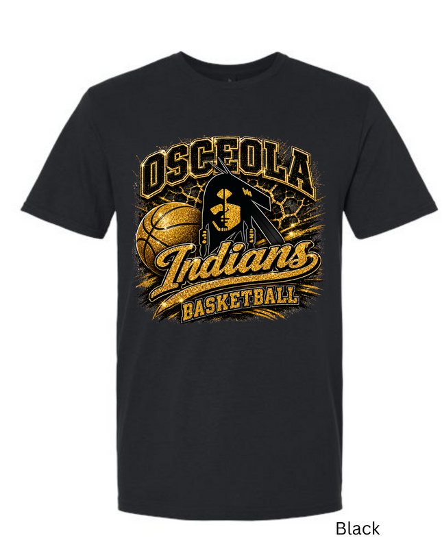 Osceola Indian - Basketball Glitter