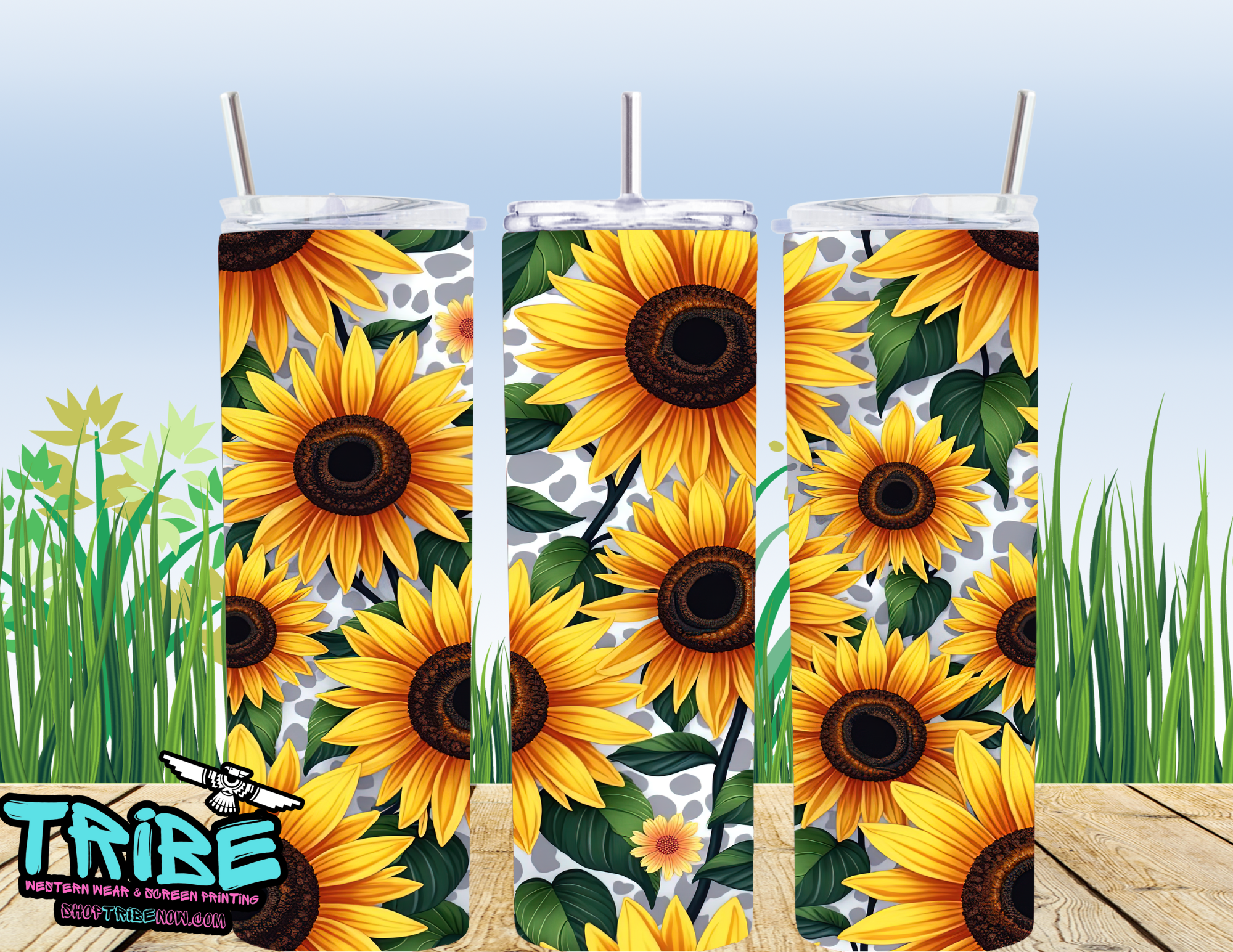 20 Oz Sublimation Tumbler with straw