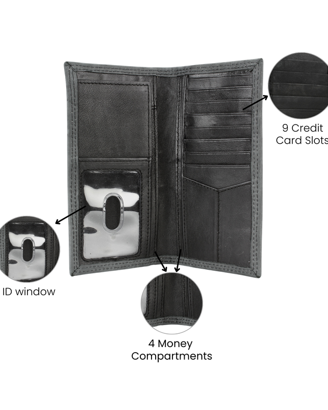 Men’s Rodeo Wallet with Deer Emboss ABMWVT 07