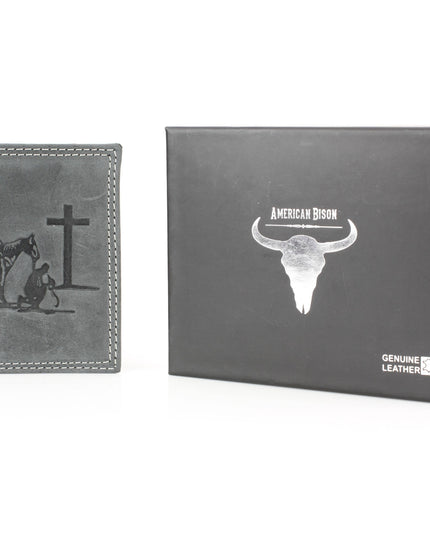 Men’s Tri-Fold Wallet with Cowboy Emboss ABMWVT 04