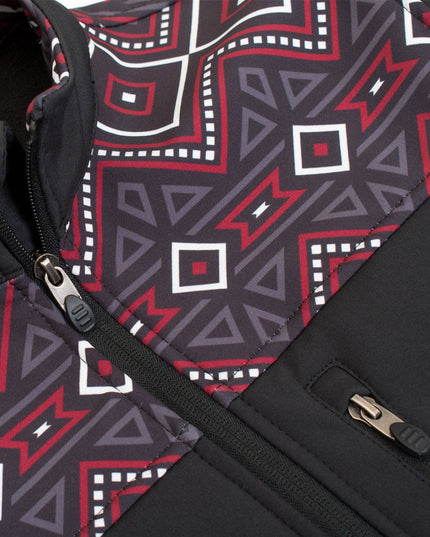 Women's Softshell Aztec Print Fleece-Lined Jackets