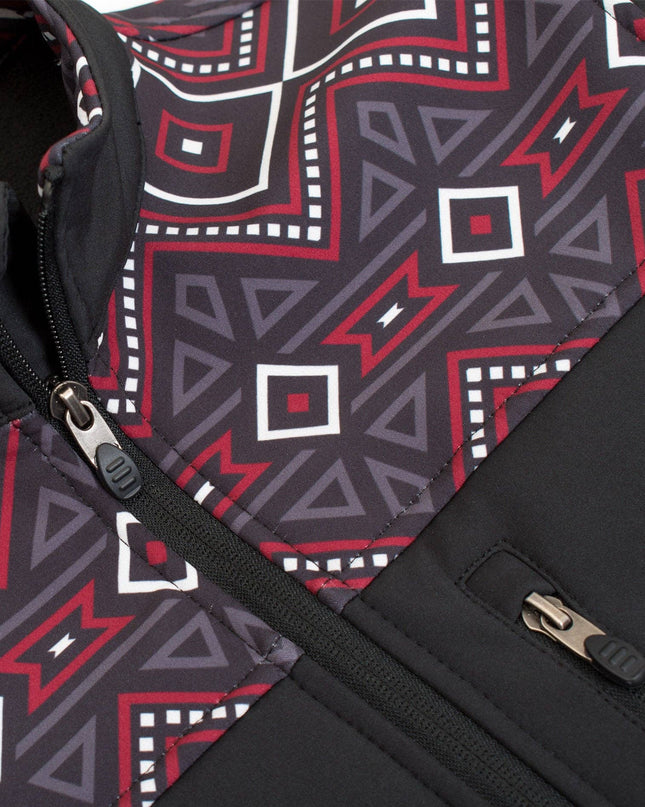 Women's Softshell Aztec Print Fleece-Lined Jackets