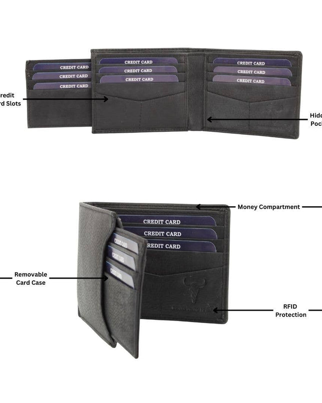 Bifold Wallet w/ Removable Card Sleeve 15725