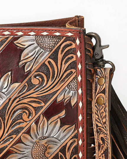 ADBG323 American Darling Hand Tooled Leather Messenger Bag