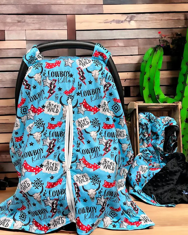 STAY WILD, STRIKE PRINTED CAR SEAT COVER. ZYTG25153008 S