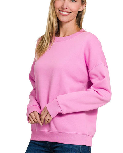 `Basic Casual Sweatshirts Zenana