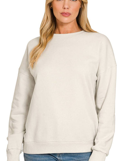 `Basic Casual Sweatshirts Zenana