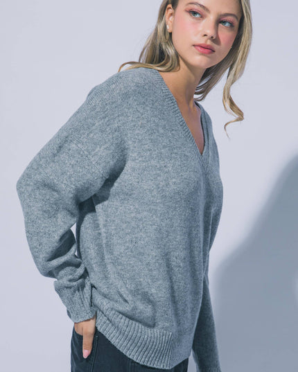 Oversized V Neckline Sweater