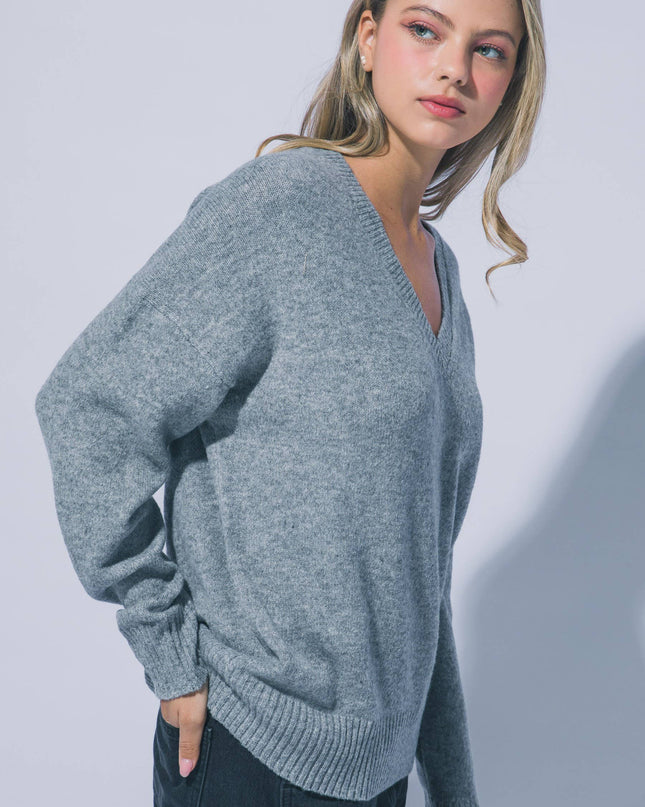 Oversized V Neckline Sweater