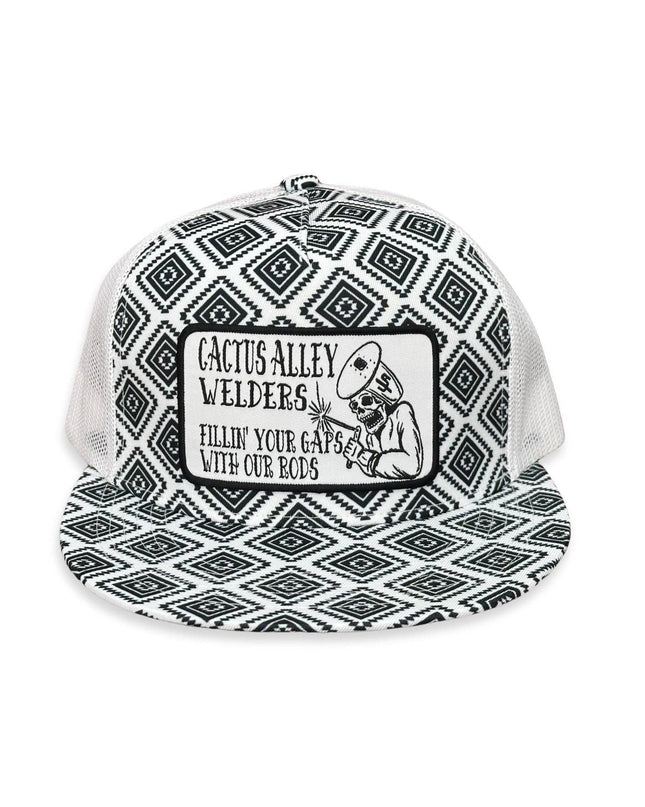 "Welder" - CA Black/White Aztec, Snapback Cap (2025)