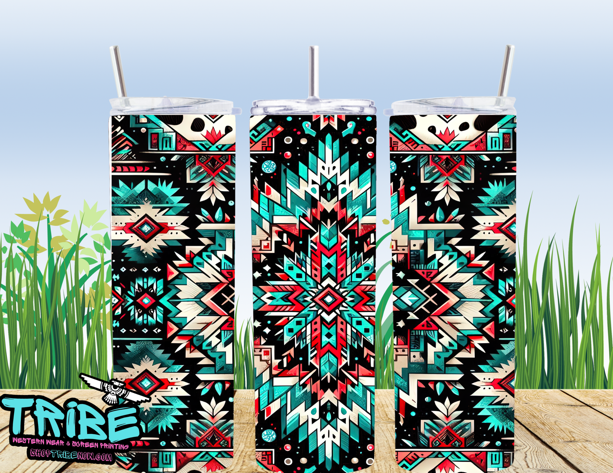 20 Oz Sublimation Tumbler with straw