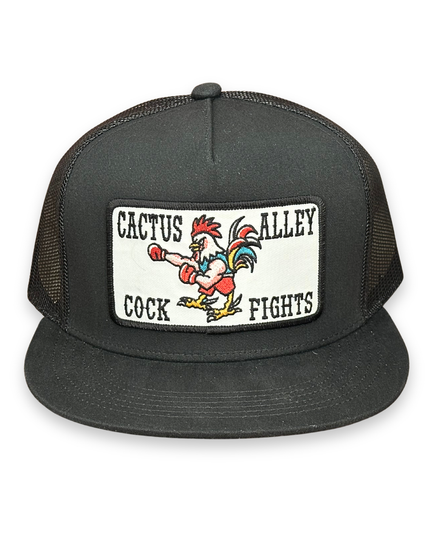 "Cock Fights" - 6006 Black/ Black Mesh, Snapback Cap (2025)