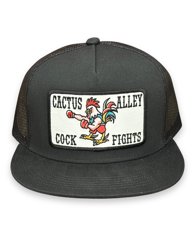 "Cock Fights" - 6006 Black/ Black Mesh, Snapback Cap (2025)