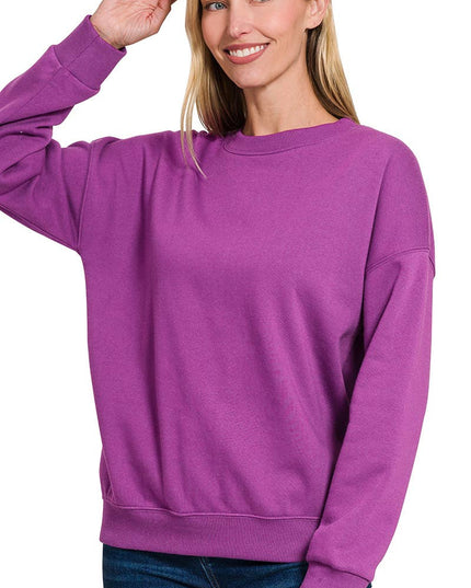 `Basic Casual Sweatshirts Zenana