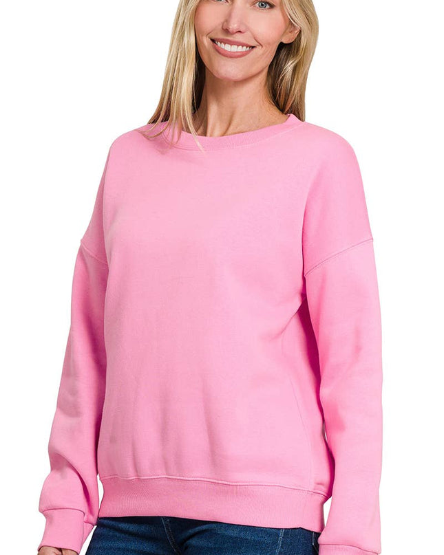 `Basic Casual Sweatshirts Zenana
