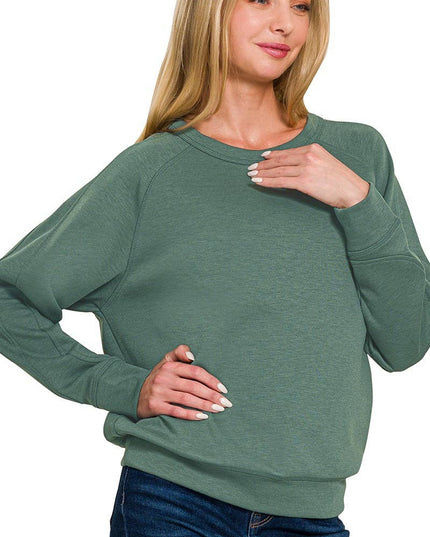 Soft Scuba Crewneck Sweatshirt SI-26756 Zenana