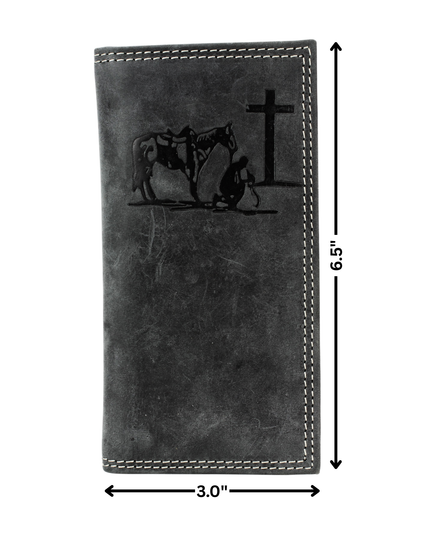 Men’s Rodeo Wallet with Cowboy Emboss ABMWVT 06