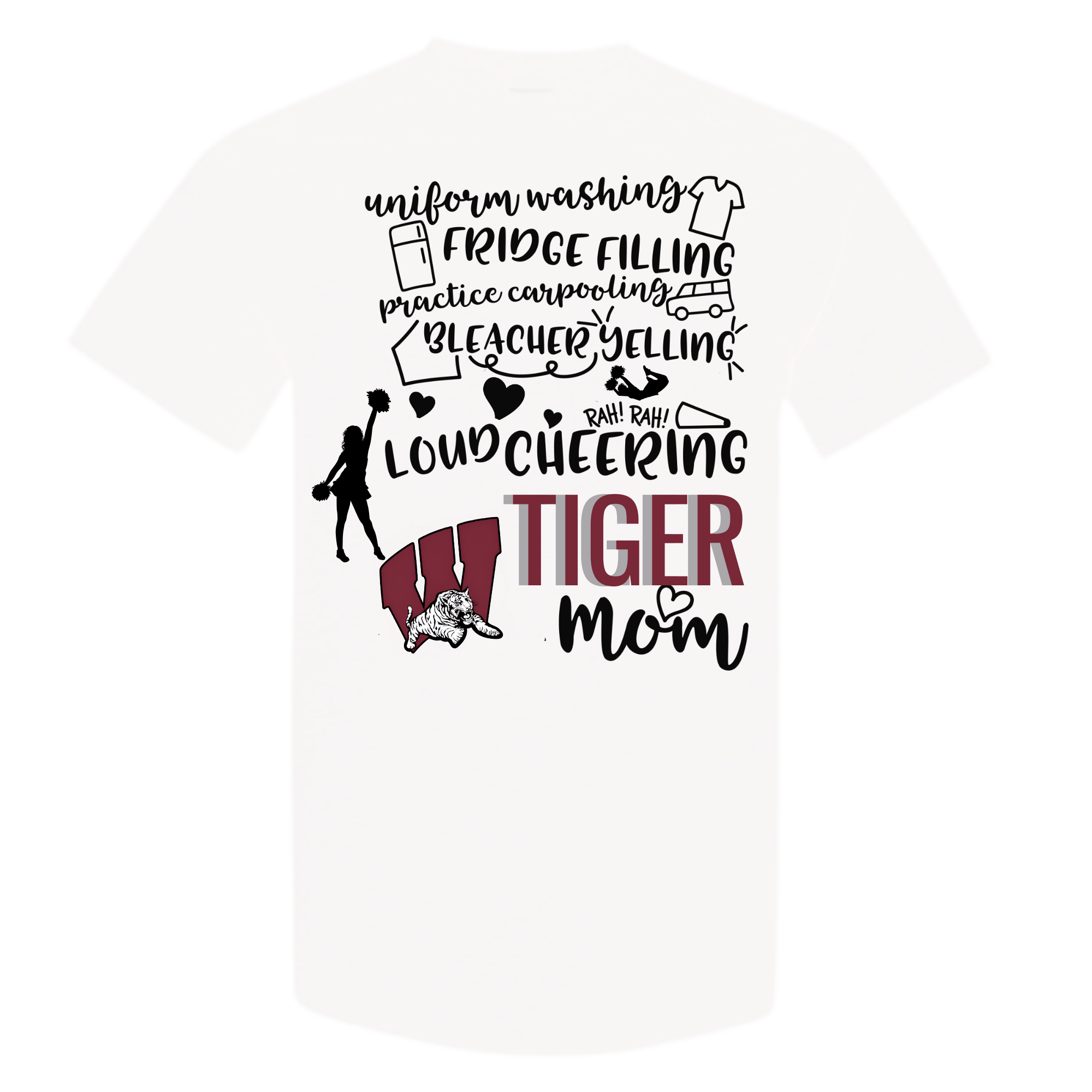 Uniform Washing, Stand Cheering MOM - Weaubleau Tigers