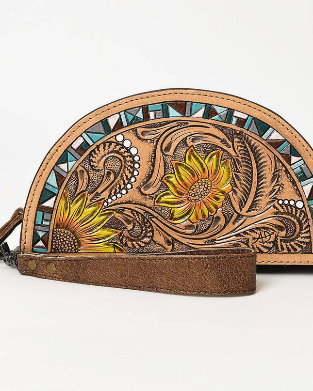 ADBG1433A Taco Hand Tooled Genuine Western Leather Women Bag
