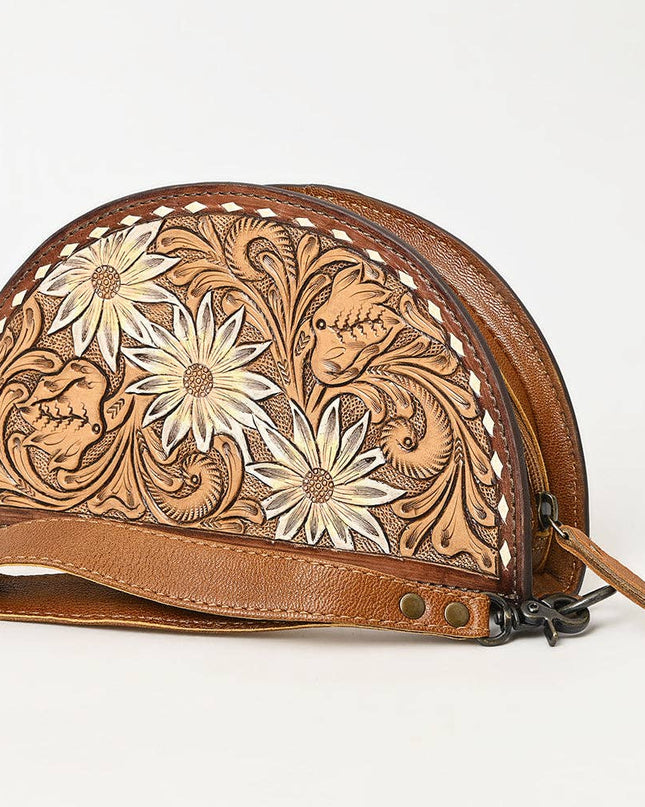 ADBG1433A Taco Hand Tooled Genuine Western Leather Women Bag