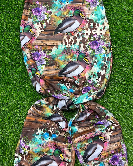 DUCK PRINTED BABY GOWN. TT-20424