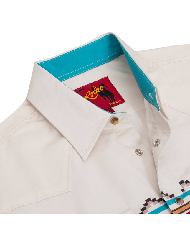 Men's Western Pearl Snap Print Shirt - PS100L-1090