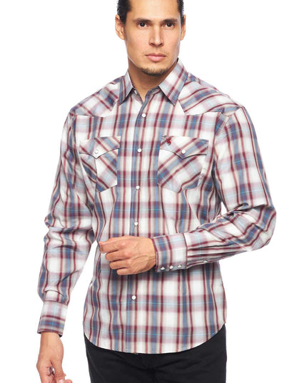 RODEO CLOTHING MEN'S PLAID LONG SLEEVE SNAP PS400l-Sept