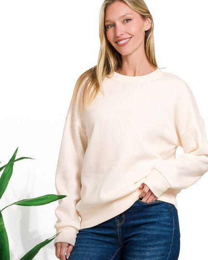 `Basic Casual Sweatshirts Zenana