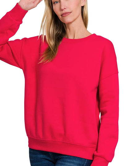 `Basic Casual Sweatshirts Zenana