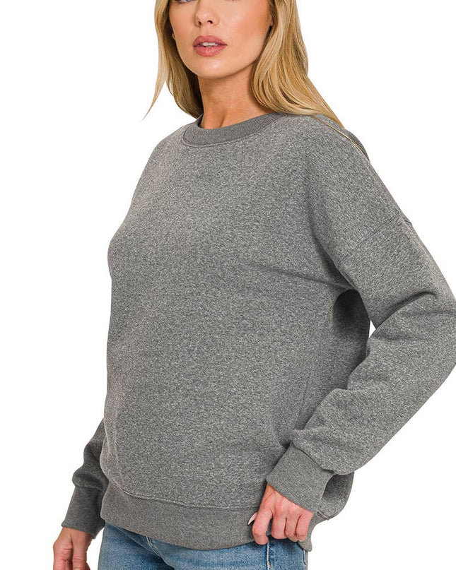 `Basic Casual Sweatshirts Zenana