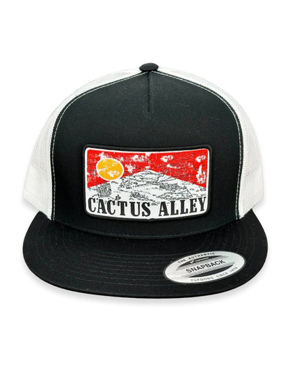 "Red Sky" - 6006 Black/ White Mesh, Snapback Cap (WESA JAN 2024)